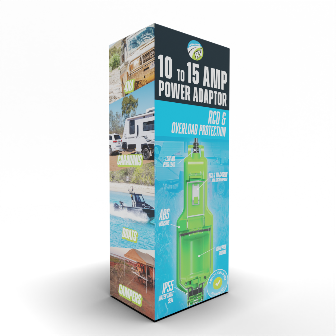 On The Road 15A To 10A Caravan Power Adaptor