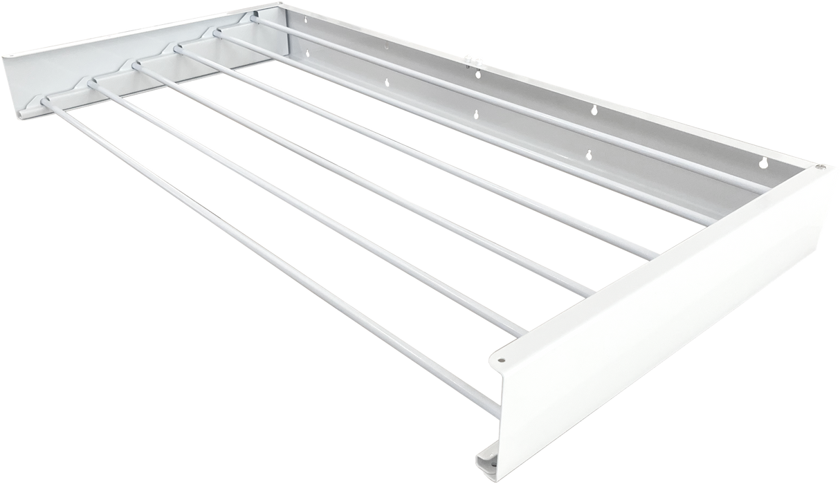 On The Road Wall Mounted Clothes Airer 100cm White
