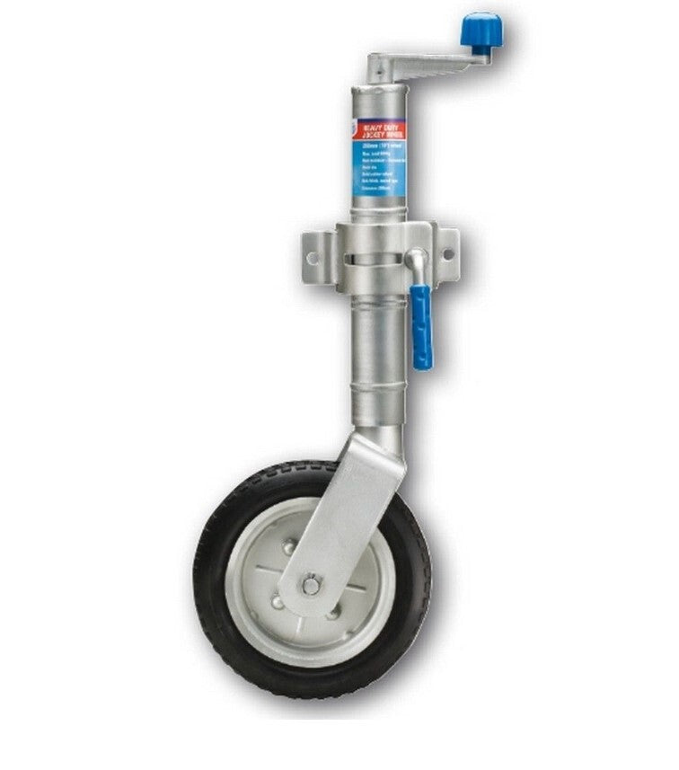 ARK 10'' Jockey Wheel U-Bolt Style 8 Hole Swivel Heavy Duty