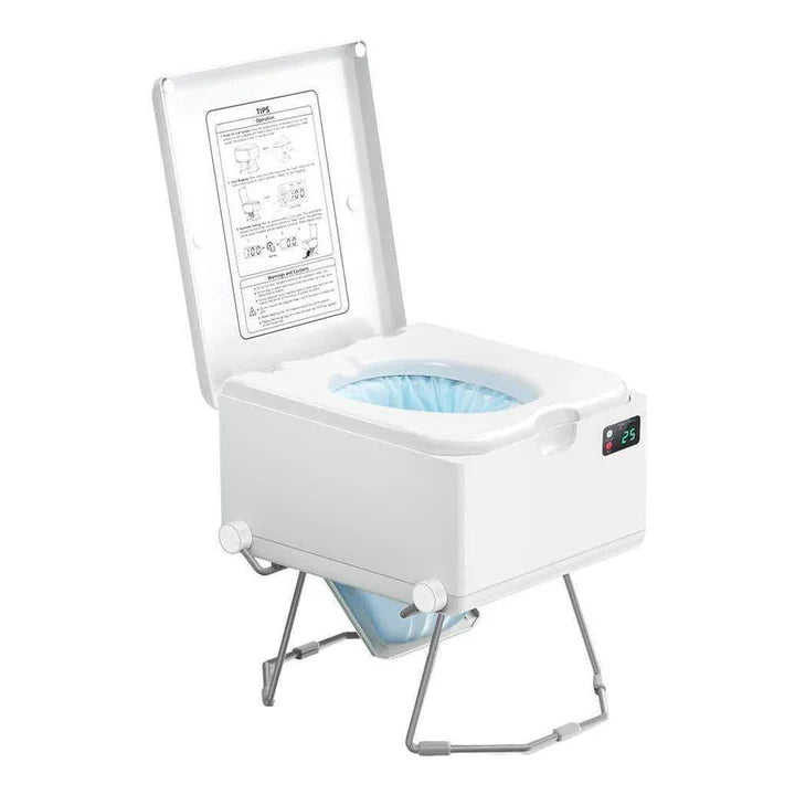 LooSeal EVO Auto Sealing Waterless Portable Toilet White