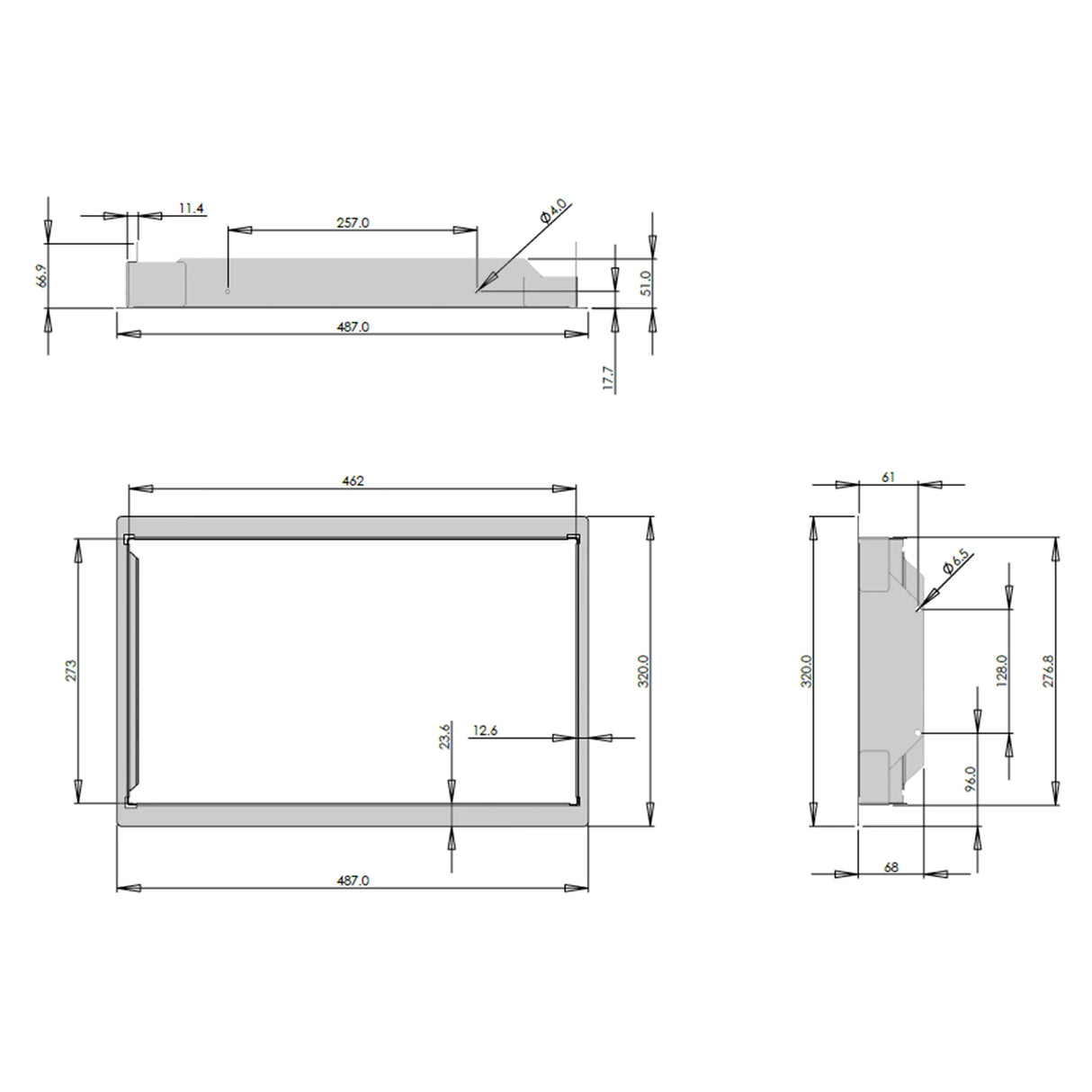 AUSSIE TRAVELLER 20L MICROWAVE OVEN MOUNTING BRACKET