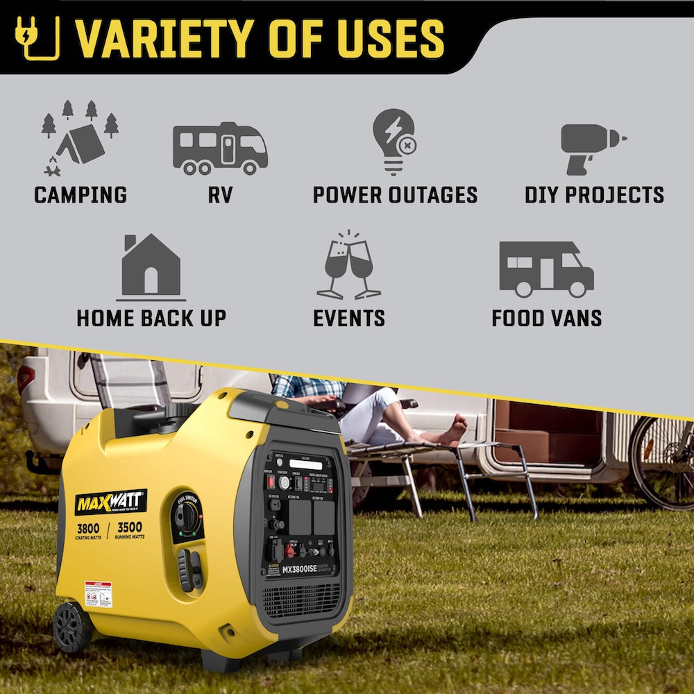 Maxwatt 3800 Watt Inverter Generator