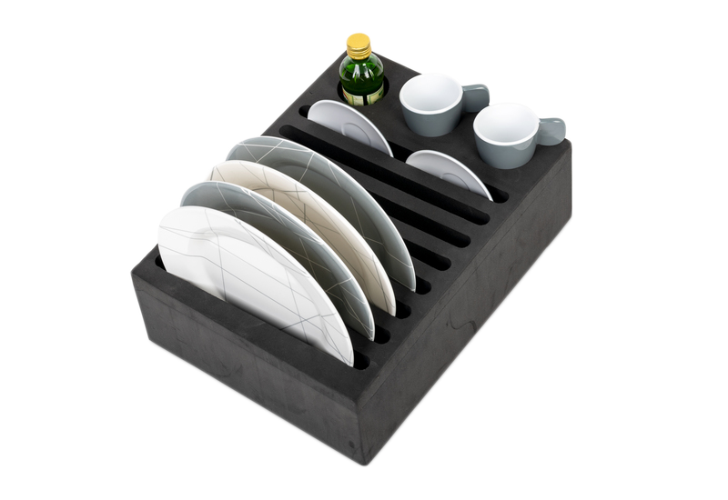 On The Road RV Plate And Cutlery Holder