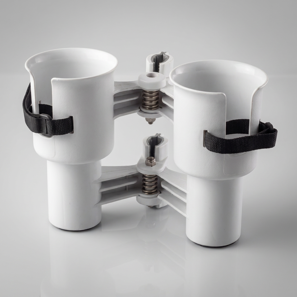 ROBOCUP DRINK FISHING ROD HOLDER - WHITE