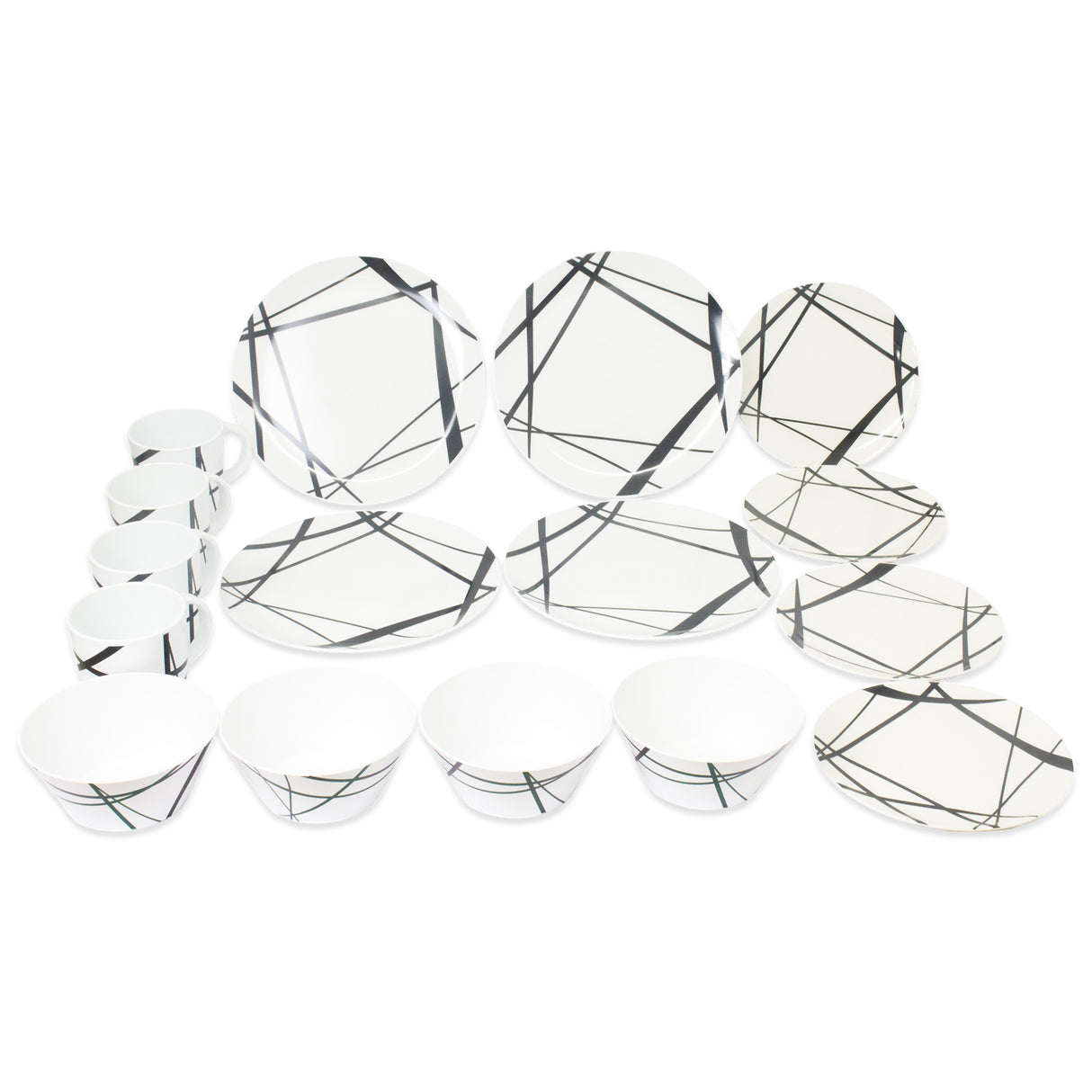 Royal RPET 16 Piece Dinner Set - Mystique