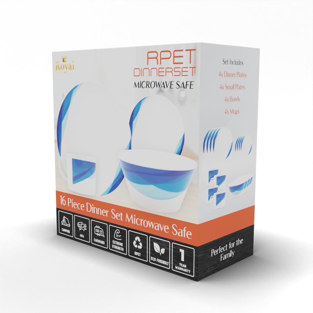 Royal RPET 16 Piece Dinner Set - Oceania