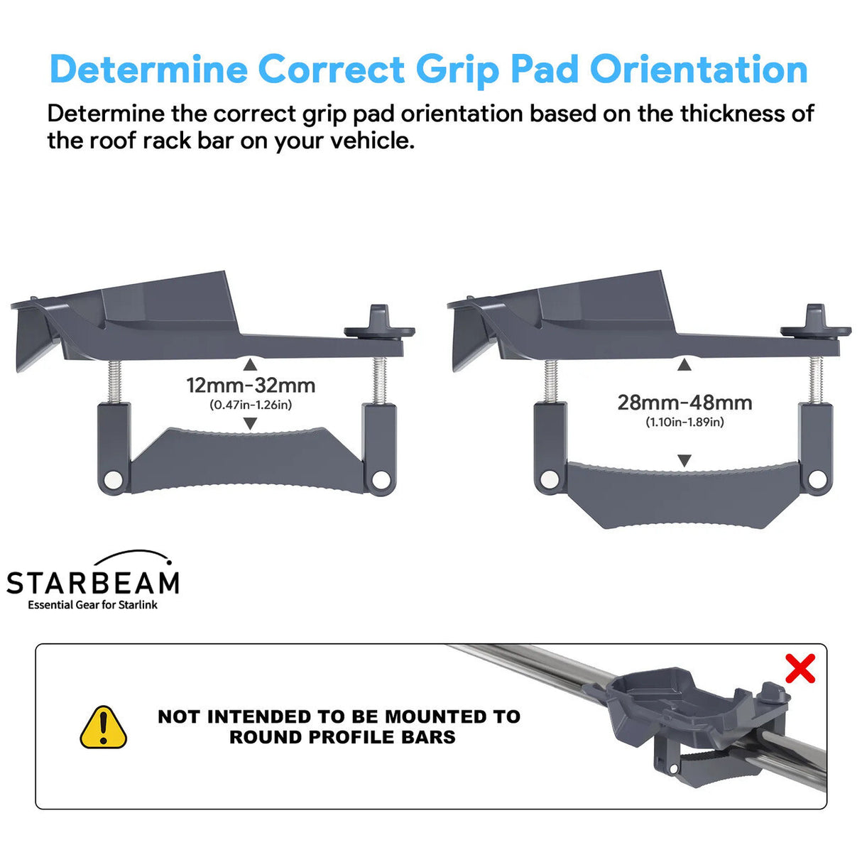STARBEAM Starlink Mini Roof Rack Mount - Aluminium Alloy