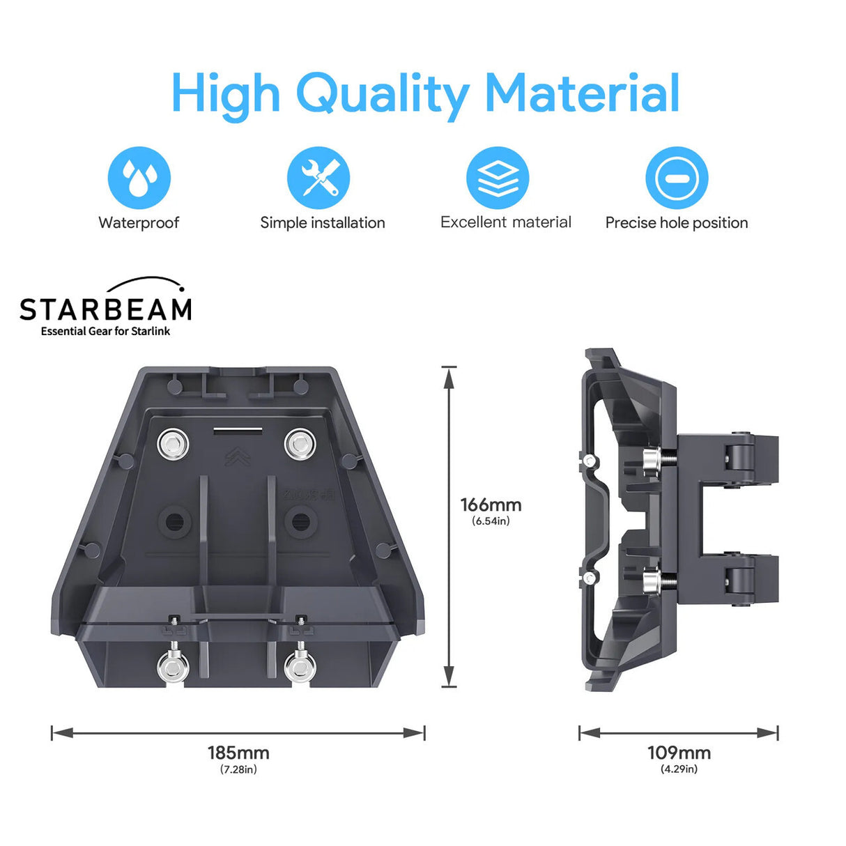 STARBEAM Starlink Gen3 Standard Roof Rack Mount - Aluminium Alloy