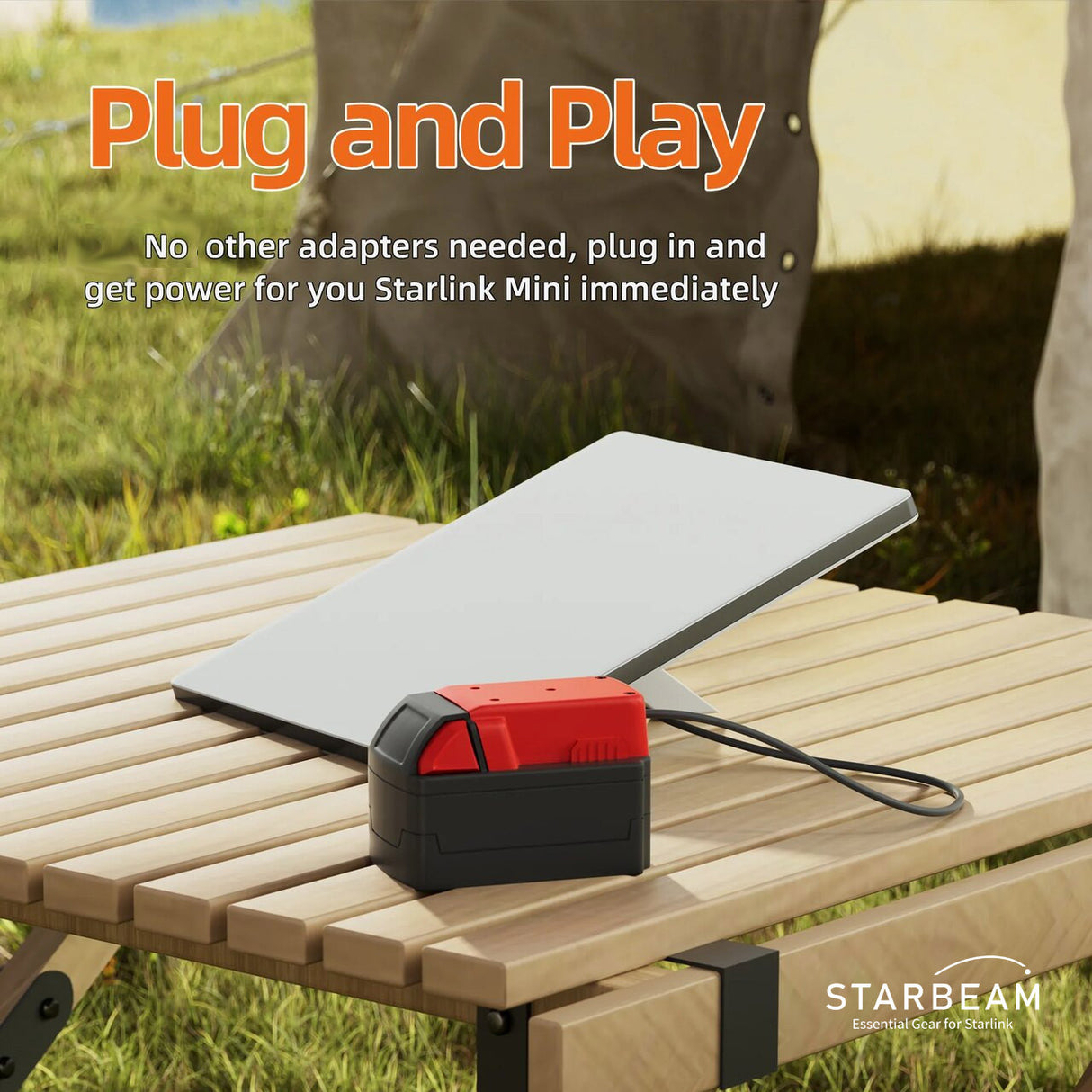STARBEAM Starlink Mini Milwaukee 18V Battery Adapter