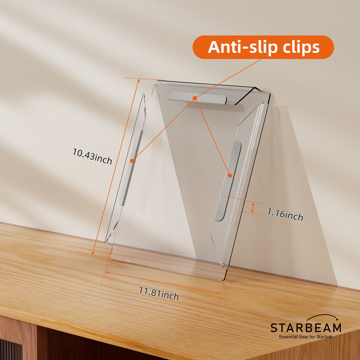 STARBEAM Starlink Mini Protective HDPE Hard Shell Cover - Transparent