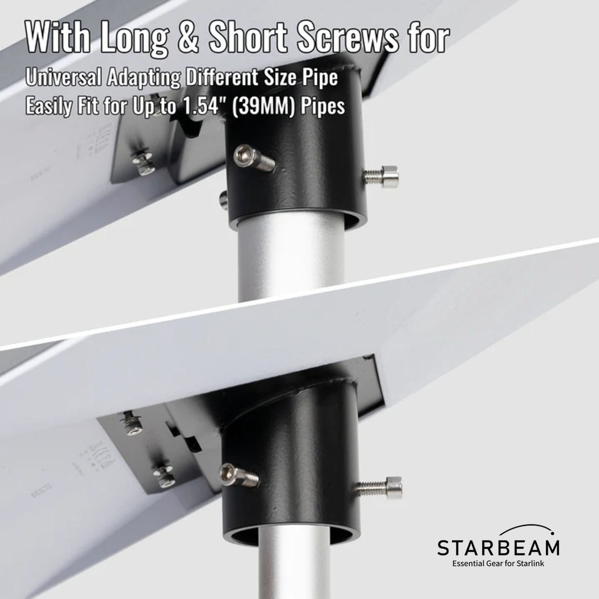 STARBEAM Starlink Mini Metal Pole Adapter for up to 39mm Pole