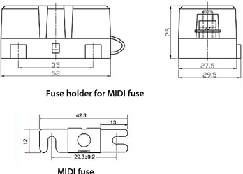 Victron Energy Fuse holder for MIDI-fuse