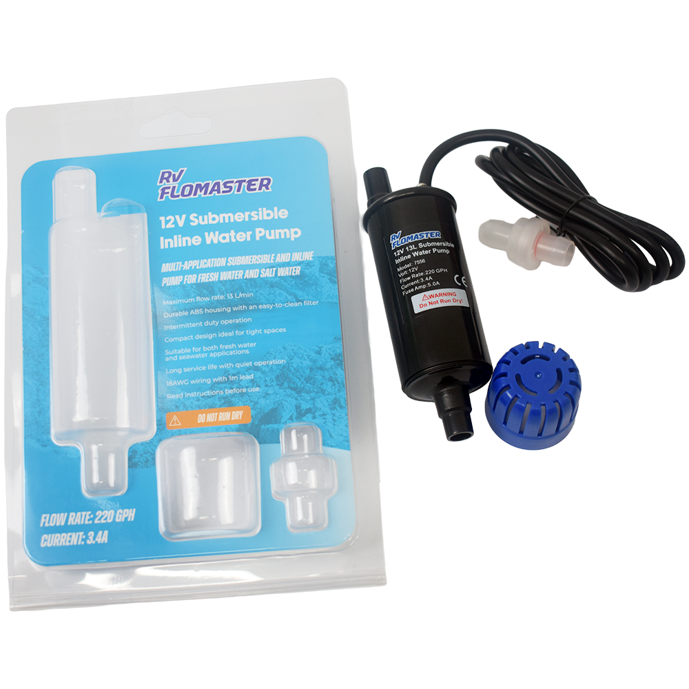 RV Flomaster 12V Submersible Inline Water Pump