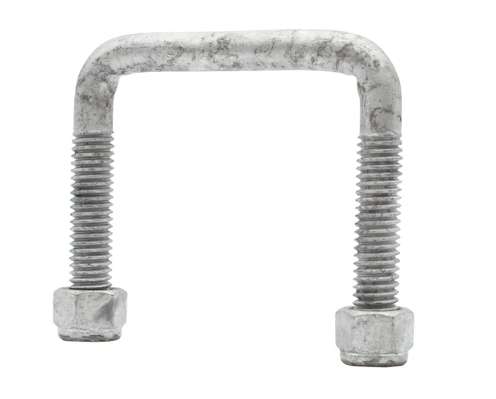 U Bolts with Nyloc Nut 1/2″ Galvanised 75mm x 75mm