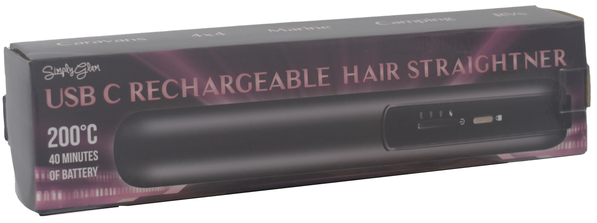 USB-C Rechargeable Hair Straightener