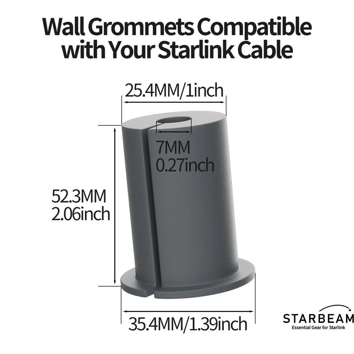 STARBEAM Starlink Dish Cable Routing & Installation Kit