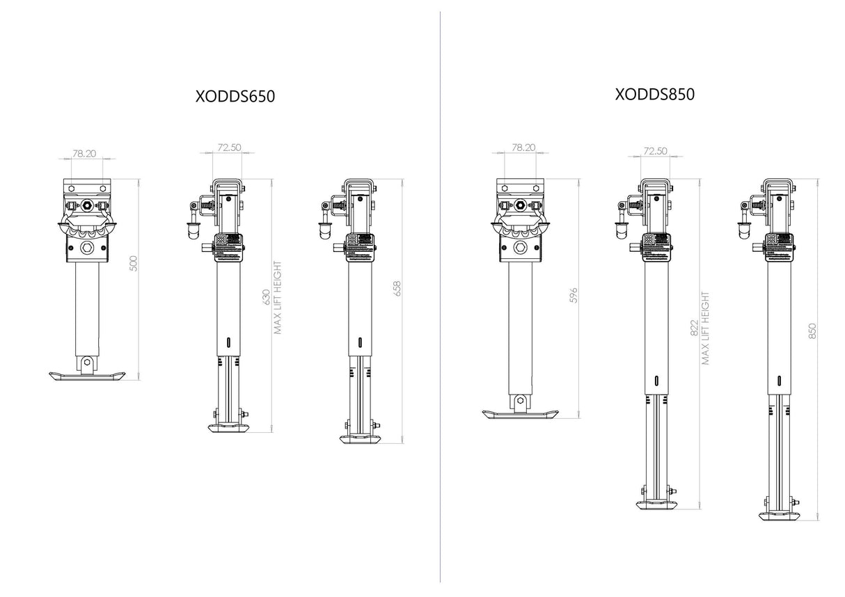 ARK XO Corner Steadies 650mm black
