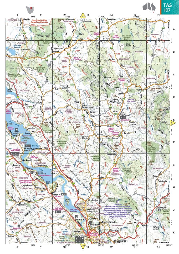 HEMA Map Australia Road and 4WD Easy Read Atlas : Edition 13