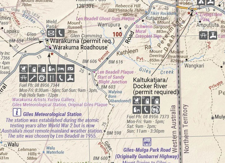 Hema Map - Great Desert Tracks Central Sheet