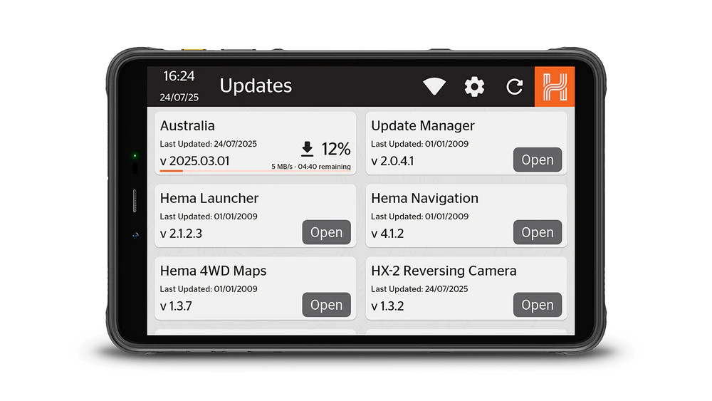 HX-Z8 ALPINE 8 - INCH XL RUGGED PORTABLE SMART NAVIGATOR INCLUDING HEMA NAV