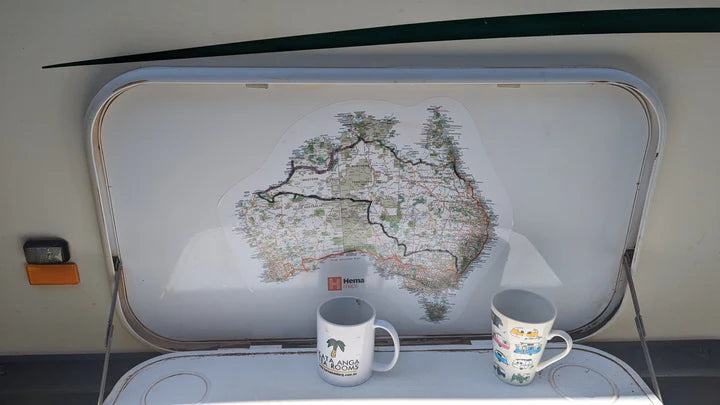 Hema Map of Australia Sticker - Medium