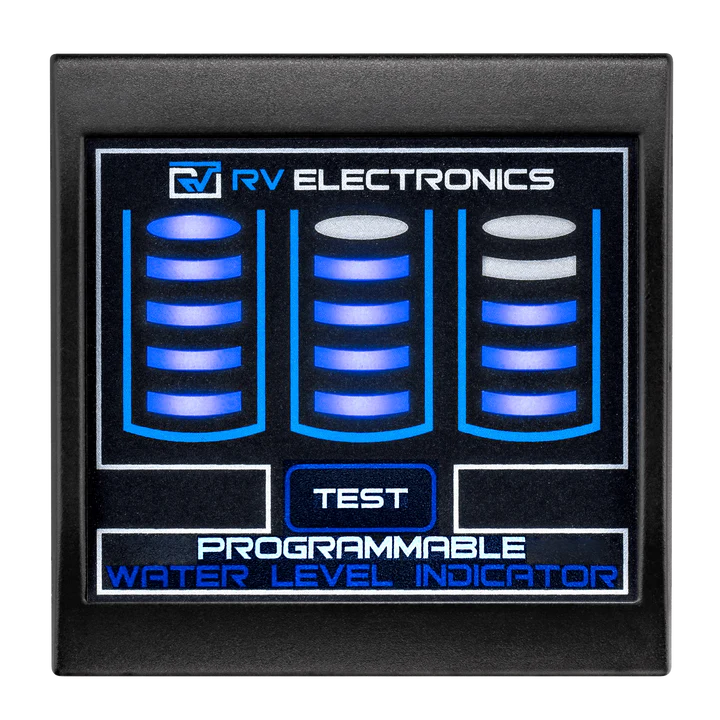 RV Electronics Programmable LED water level indicator Triple Tank