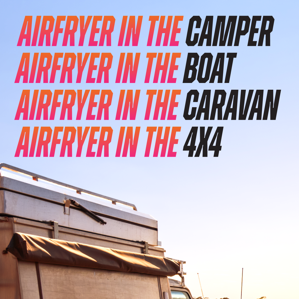 On The Road 12V Air Fryer 300W