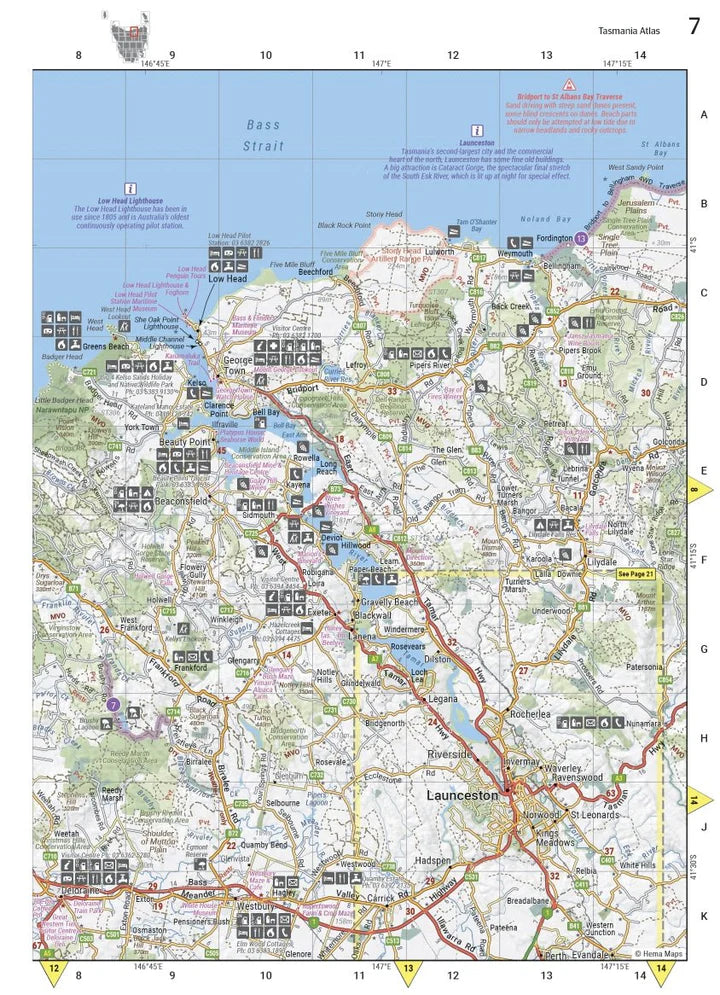 Hema Tasmanian Atlas and Guide