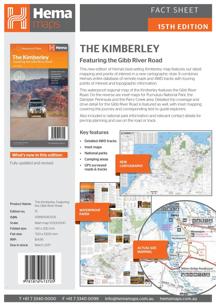 HEMA Maps - Regional WA, The Kimberly Map