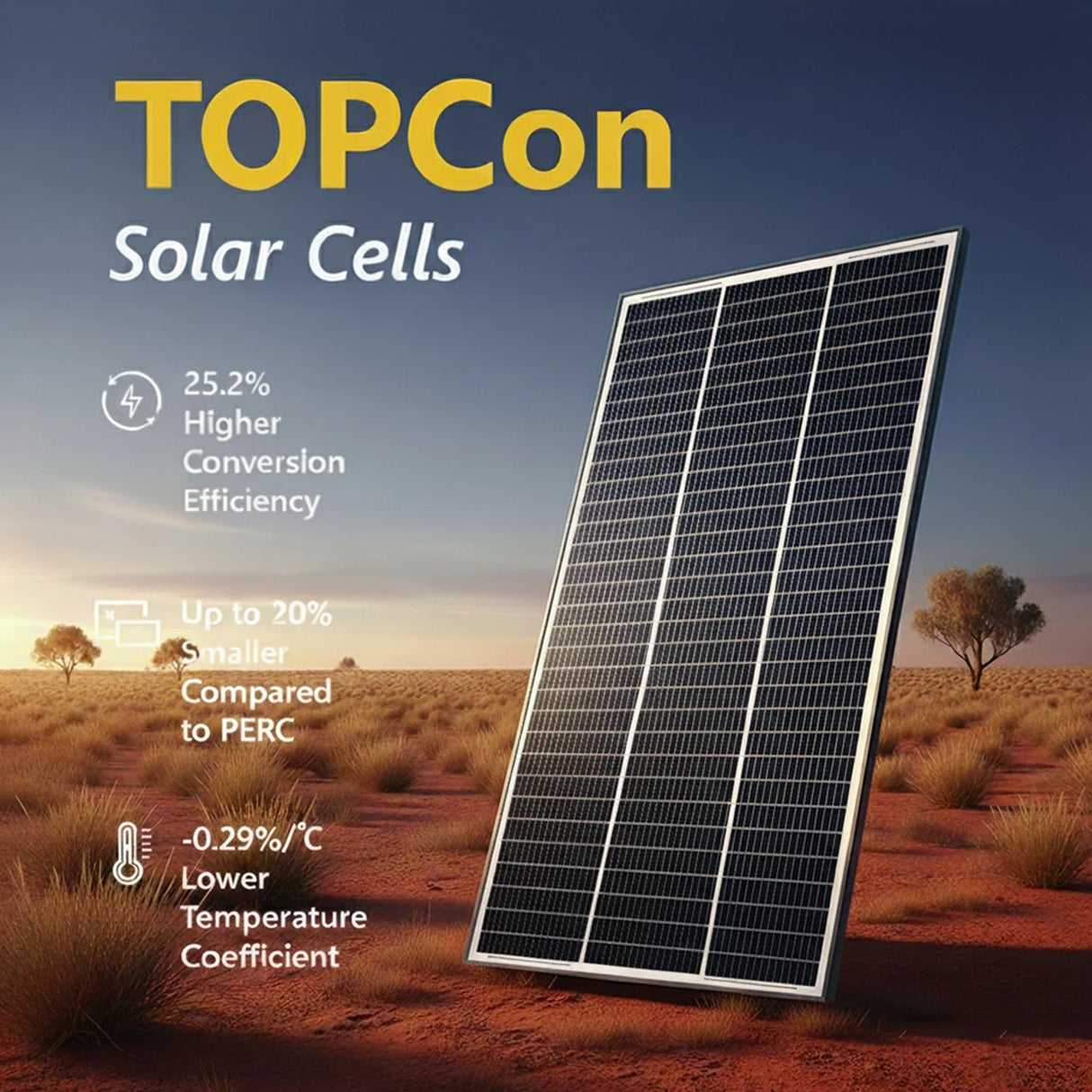 Exotronic 220W Fusion Fixed Solar Panel | 48V Version