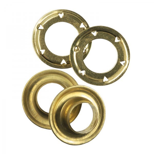 Brass Grommets with Plain Washer - Size #4