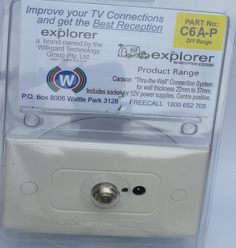 rv antenna booster wall plate