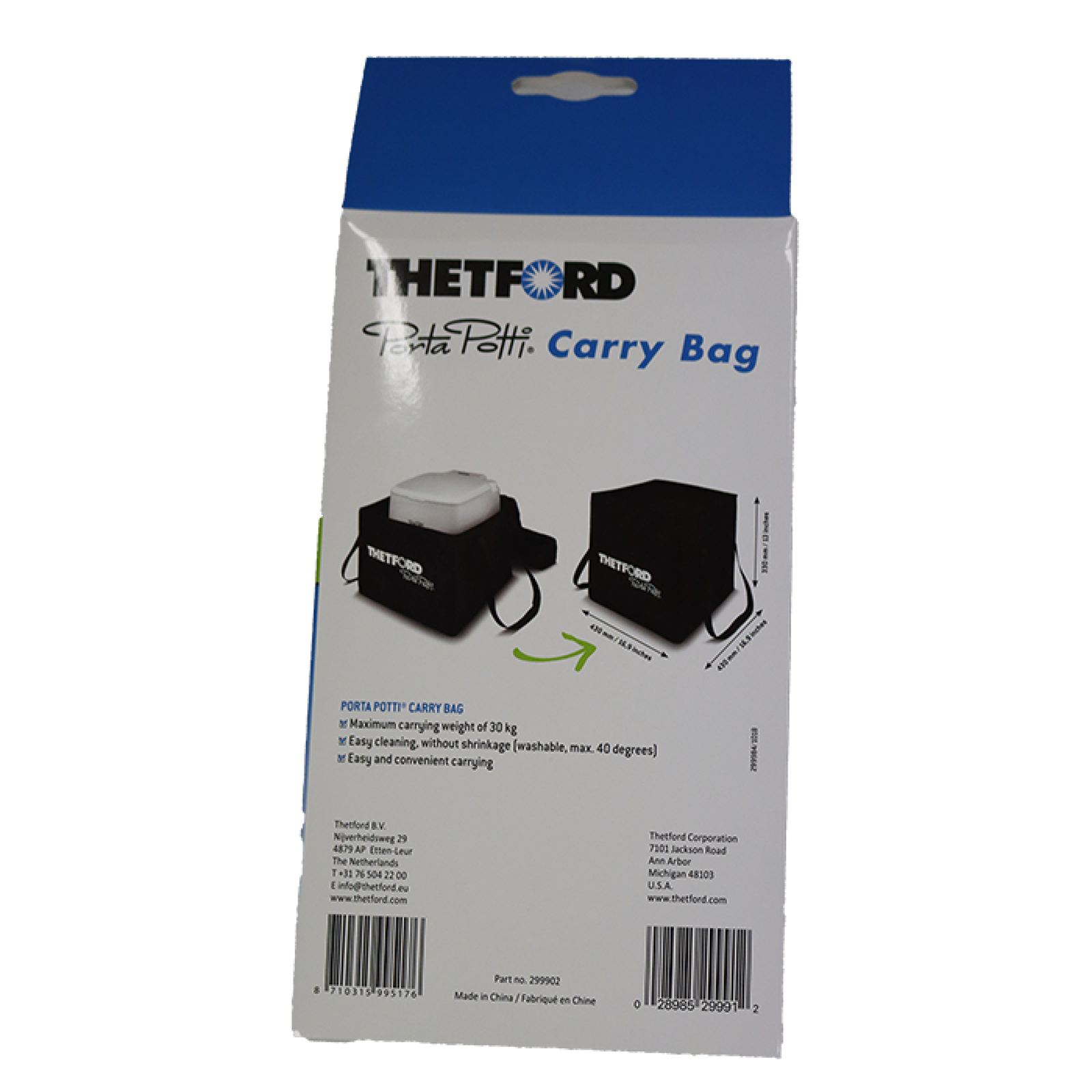Thetford 365 Camping Toilet Carry Bag by Outcamp. Made in Australia