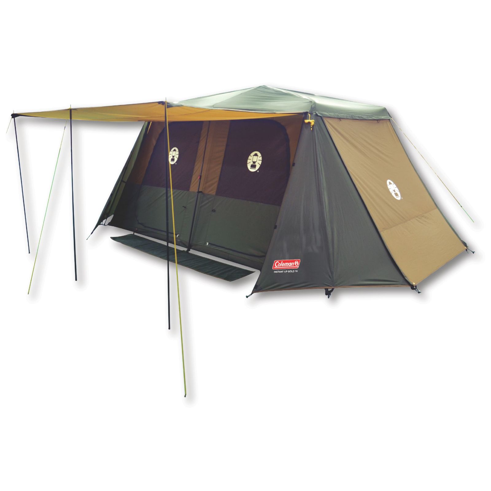 Tent Gold Series Instant Up 10 With Awning Person COLEMAN