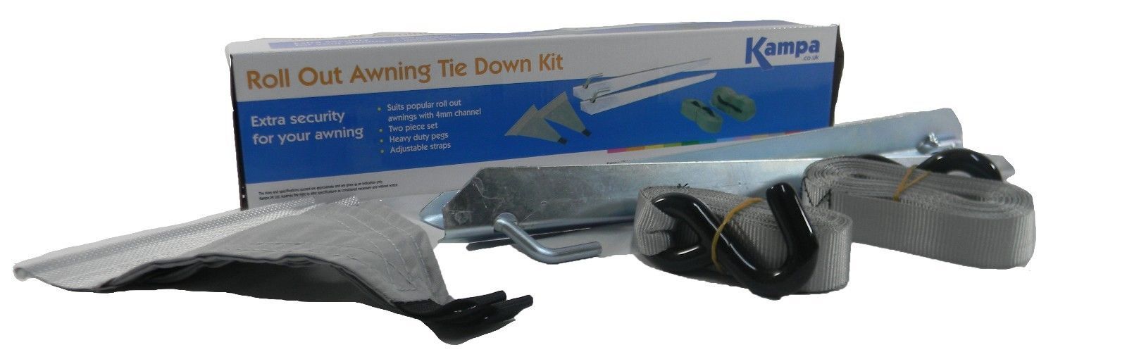 Tie Down Kit Roll Out Awning Kampa Safety Security Caravan Camping RV Accessorie 5060145403185