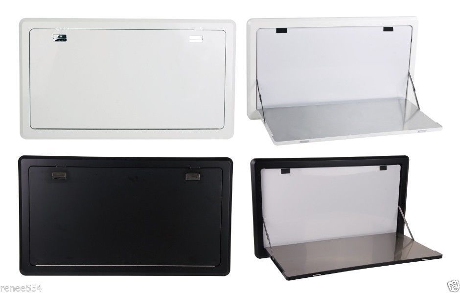 Details About Australian Black Led Folding Exterior Picnic Table Mothorhome Rv Camper Trailer