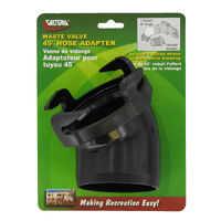 Valterra Waste Valve 45 DEG Hose Adaptor