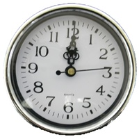 Australian RV Accessories Wall Clock Silver 10cm Quartz