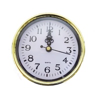 Australian RV Accessories Wall Clock Gold 10cm Quartz