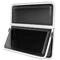 903X914MM WHITE ODYSSEY WINDOW 4 RADIUS CORNER SINGLE HOPPER 2 PANEL