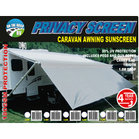 ON THE ROAD RV PRIVACY SCREEN 5.6M 180GSM