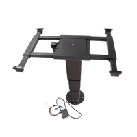 Telescopic 12V Table Leg Black