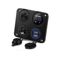 12V/24V Switch Panel Dual USB + ACC + Volt