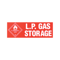 Australian RV Accessories LP Gas Storage Sticker