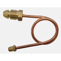6mm Copper Pigtail 7/16-24 I/Flare x POL 450mm