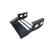 Black powder coated steel Manual caravan step