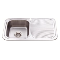 Stainless Steel Sink with Drainer 780x480x170mm