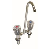 Hot &amp; Cold Basin Mixer Faucet - Crystal