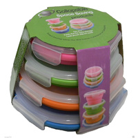 Collapsible Silicone Containers Round Set - 4 Pack