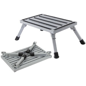 Heavy Duty Steel Folding Step with Anti Slip